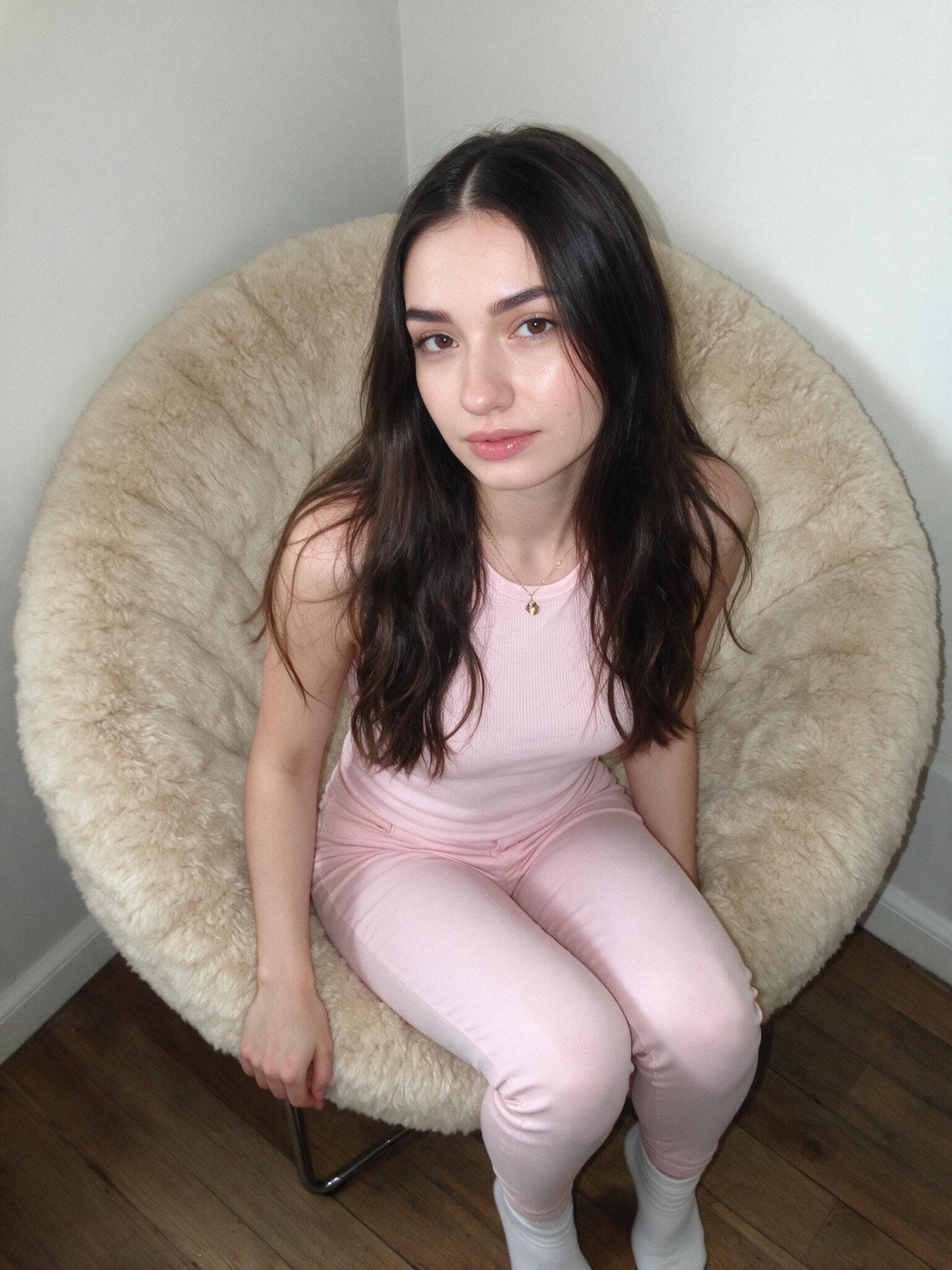 2012-style armchair selfie, Seedream V5 Pro output