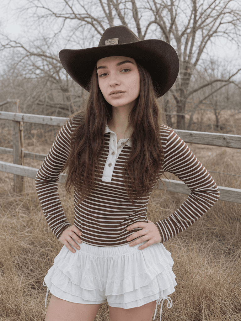 Cowboy hat portrait in a rural field, GPT Image 2 Medium output